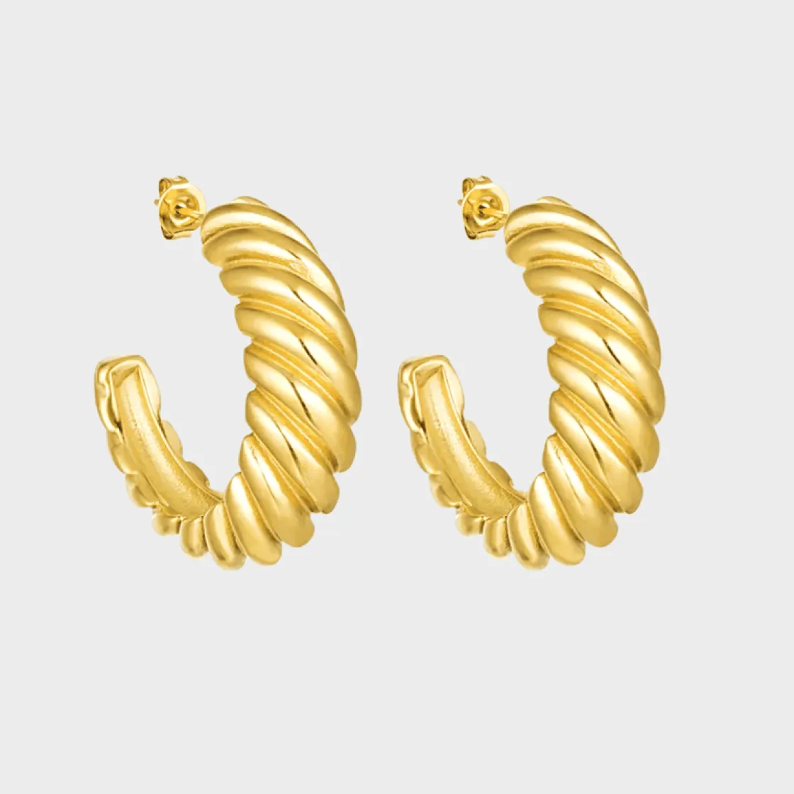 Winther Studio Baguette Hoops| Øreringe