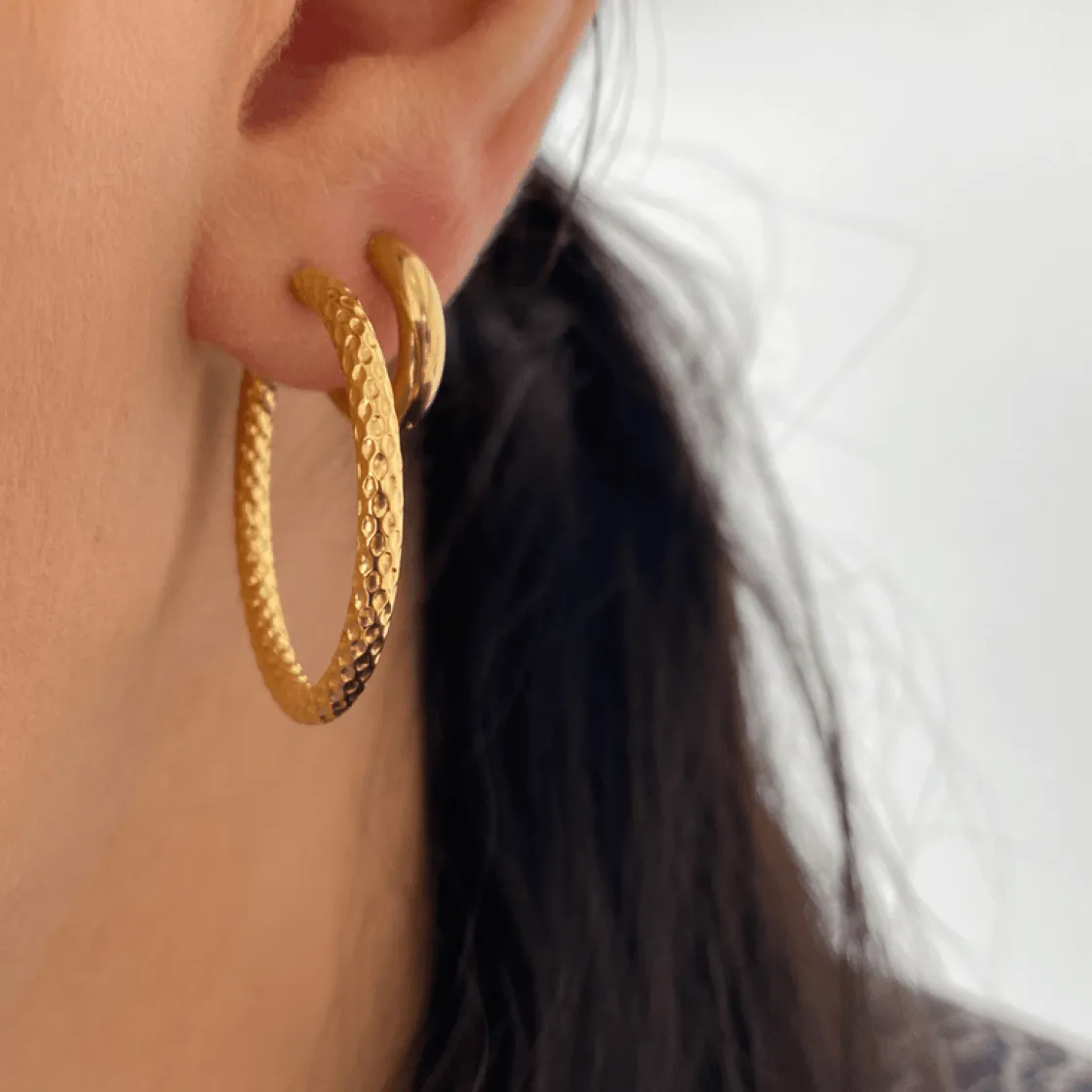 Winther Studio Big Bee Hoops| Øreringe