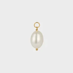 Winther Studio Big Freshwater Charm| Øreringe