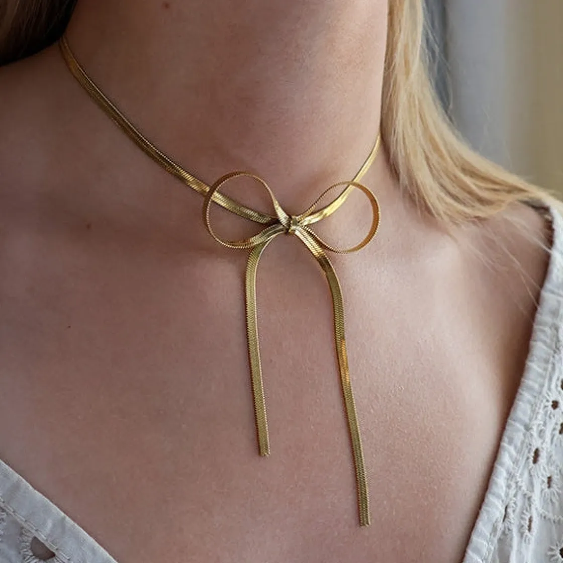Winther Studio Bow Choker| Halskæder|Julegaver