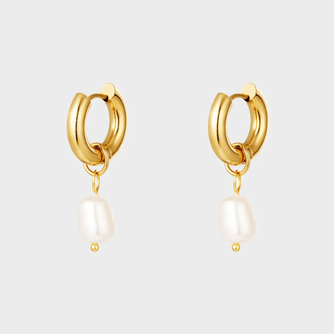 Winther Studio Chunky Pearl Hoops| Øreringe