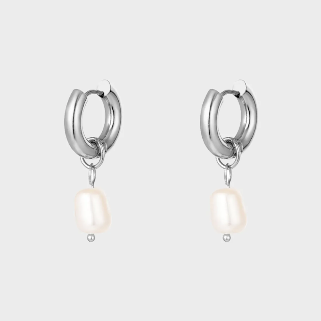 Winther Studio Chunky Pearl Hoops| Øreringe