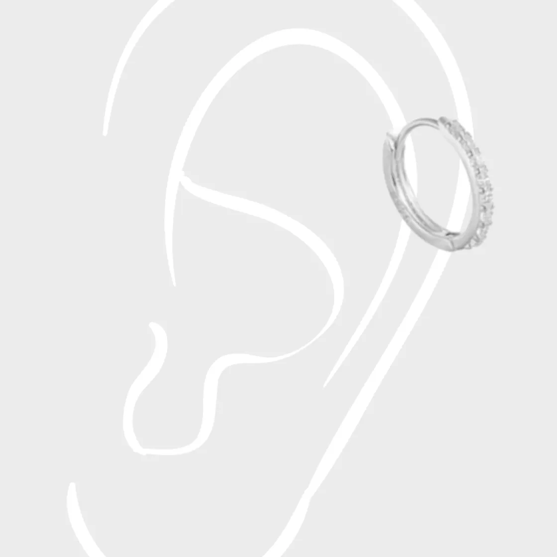 Winther Studio Clear Crystal Helix| Øreringe