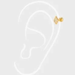 Winther Studio Crystal Diamond Piercing| Øreringe|Piercingsmykker