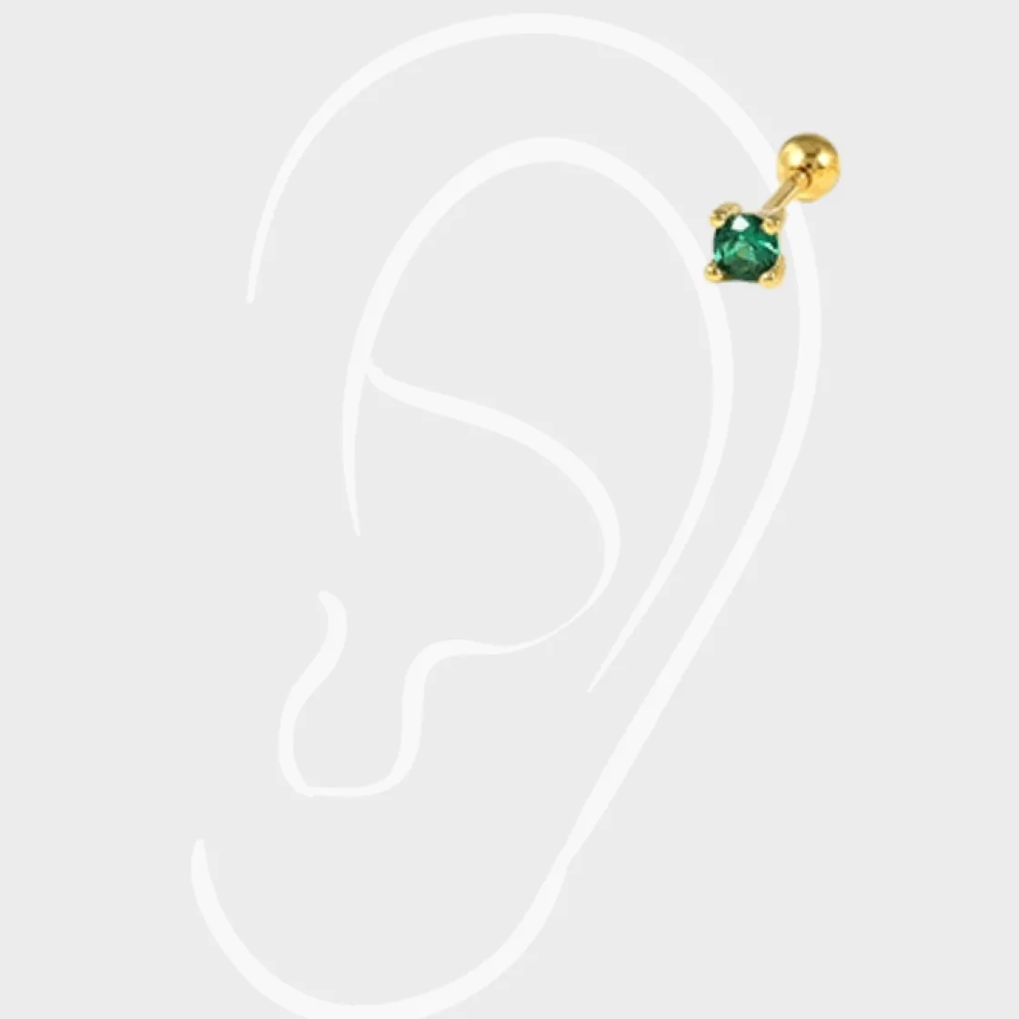 Winther Studio Cubic Zircon Piercing| Øreringe|Piercingsmykker