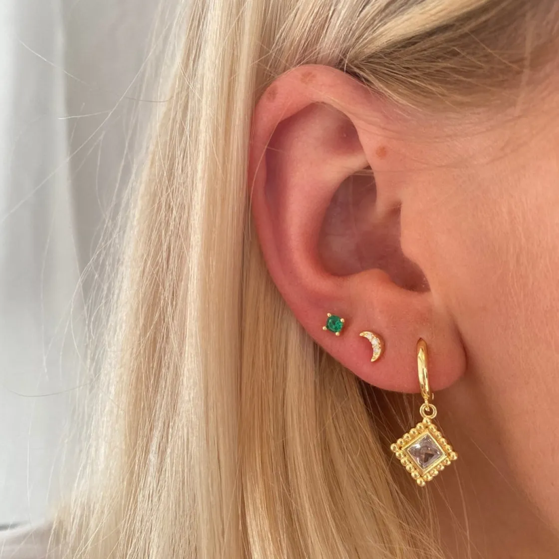 Winther Studio Cubic Zircon Piercing| Øreringe|Piercingsmykker