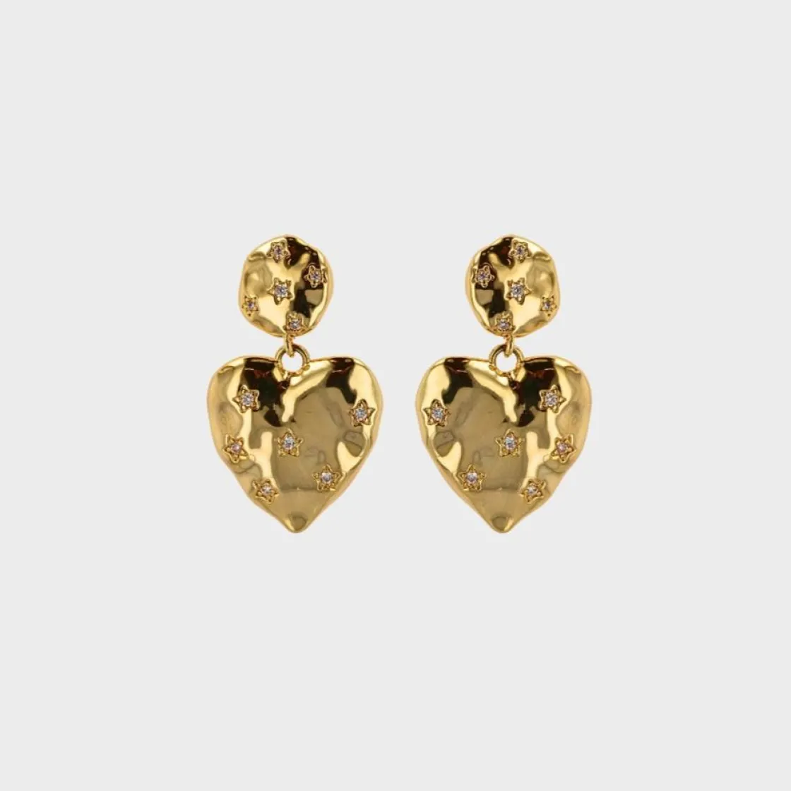 Winther Studio Heart Stone Øreringe| Øreringe