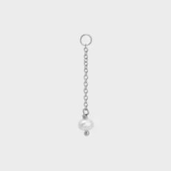 Winther Studio Pearl Chain Charm| Øreringe