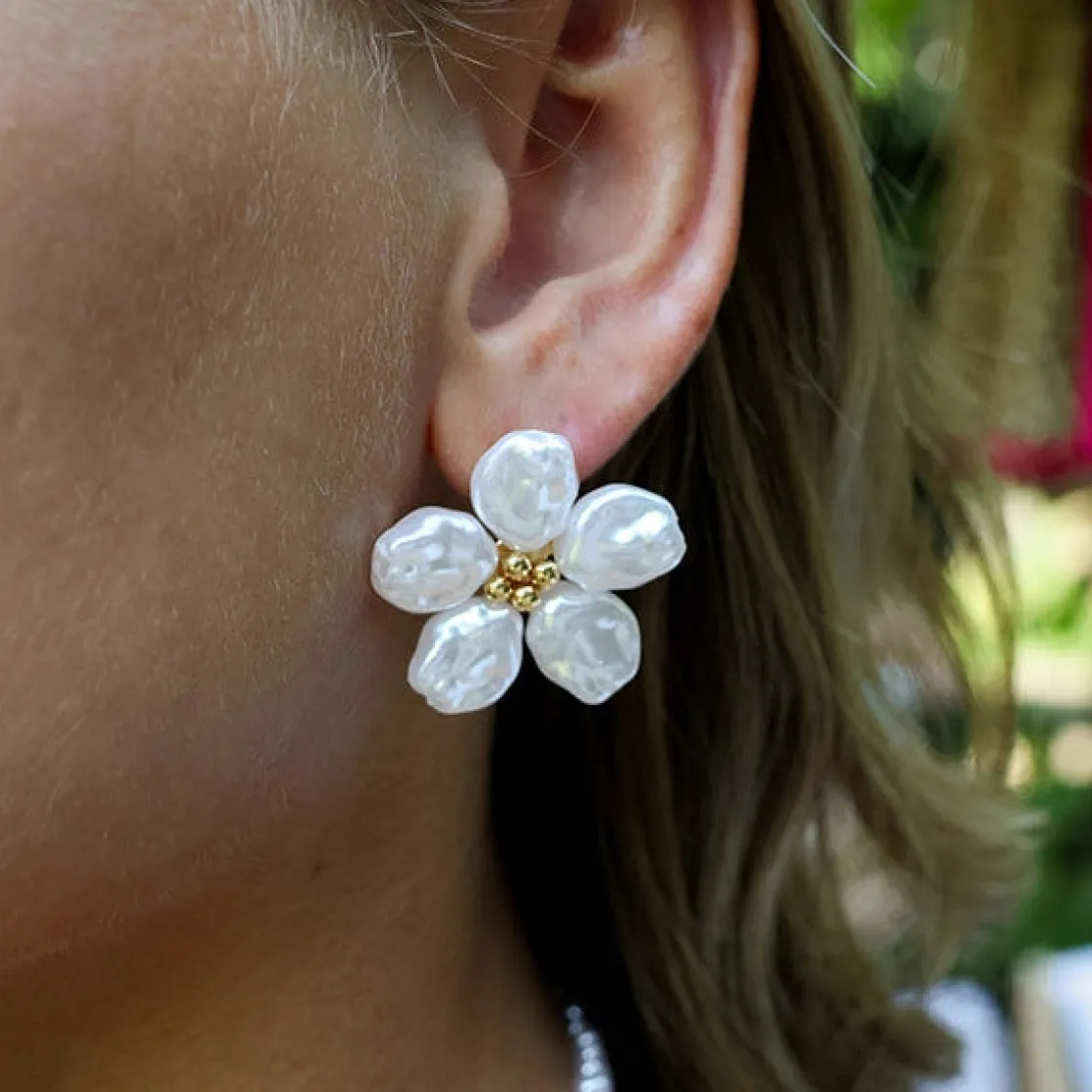 Winther Studio Pearly Bloom Øreringe| Øreringe