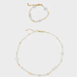 Winther Studio Pearly Moon Mix| Smykkesæt|Halskæder