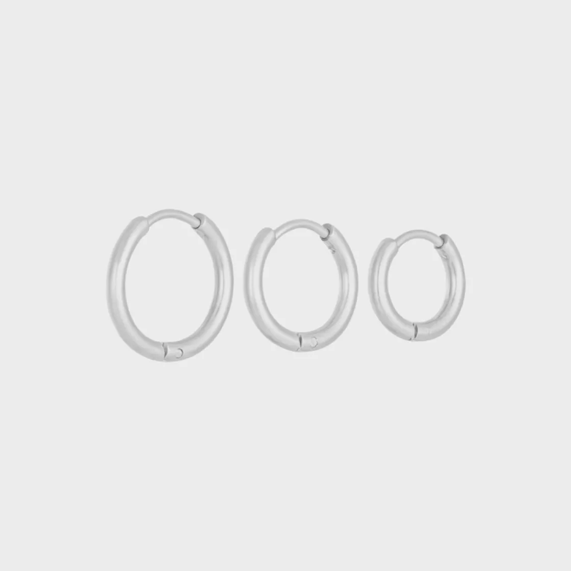 Winther Studio Plain Hoops Sæt| Øreringe|Smykkesæt