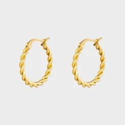Winther Studio Twined Hoops 2,2cm| Øreringe|Archive Sale
