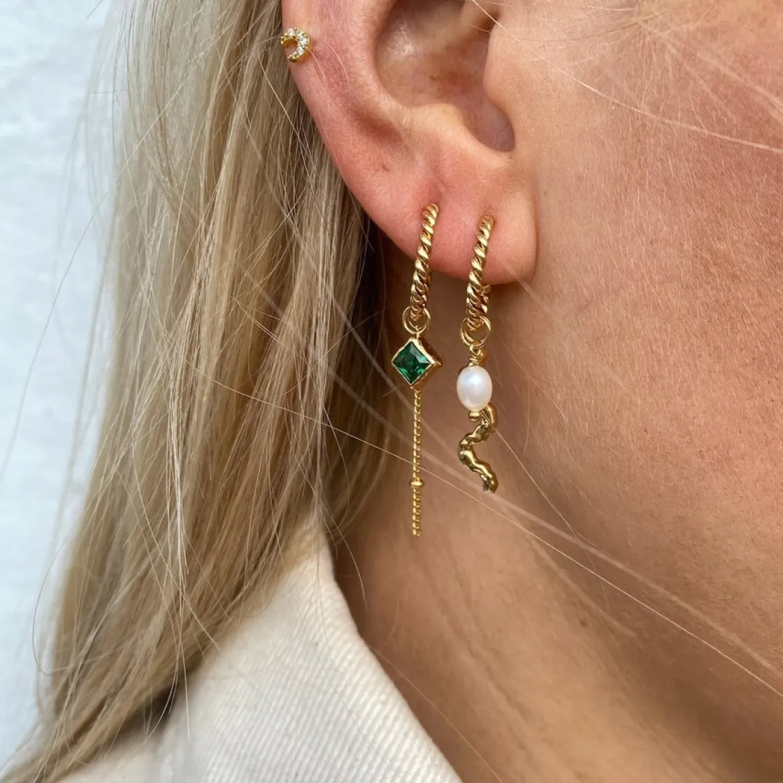 Winther Studio Twist Hoops| Øreringe