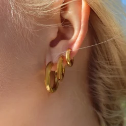 Winther Studio Wide Hoops| Øreringe|Student